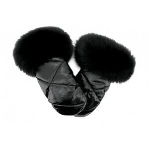 NEW MITCHIE'S MATCHINGS women's fur mittens in black